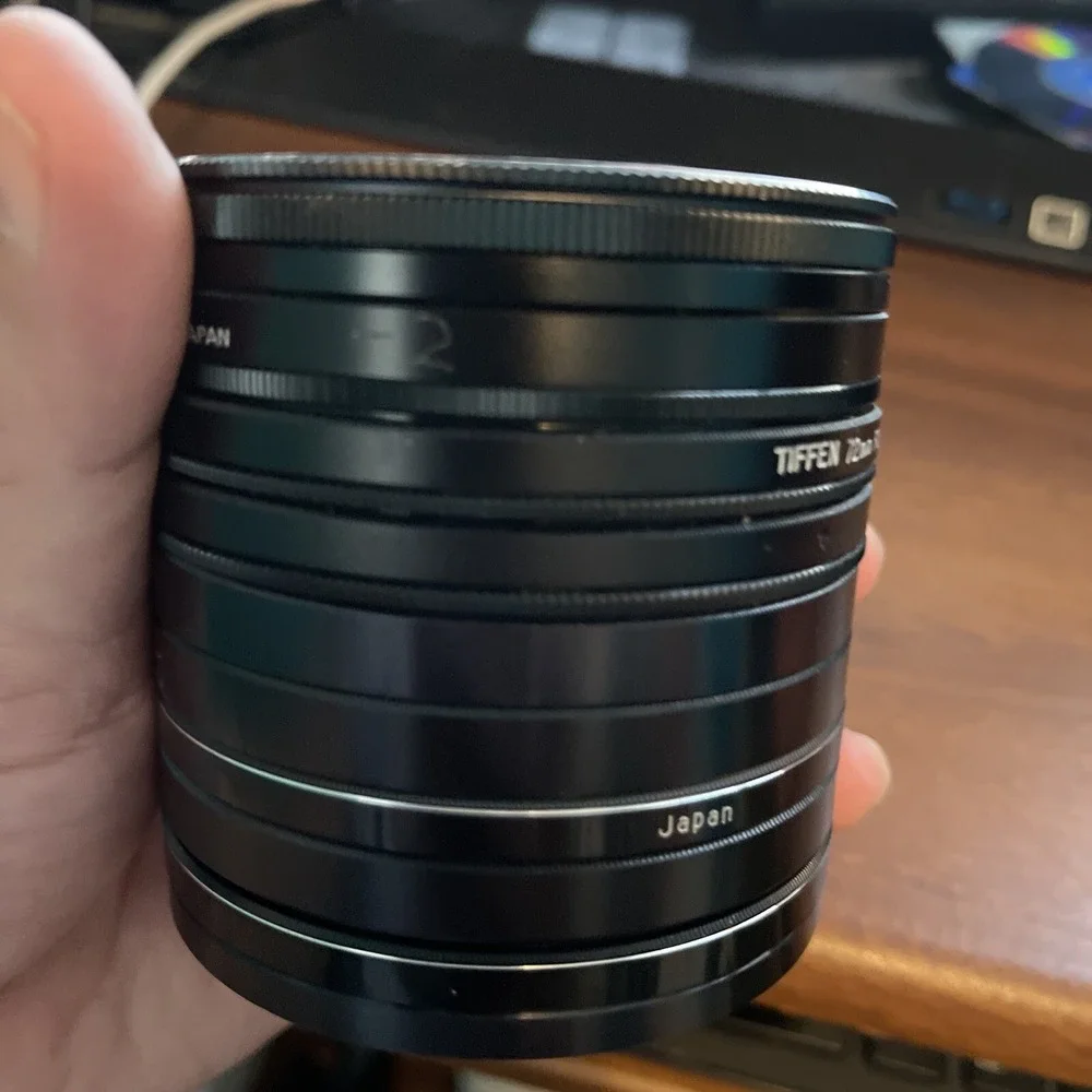 X9 Tiffen 72mm glass filters ,‎ hoya, rokunar,asanuma